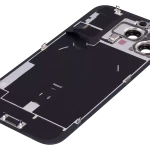 Apple iPhone 16 Pro Max Back Cover with Magnet Bazel incl NFC and Flash Flex - Black Titanium Pulled A