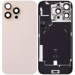Apple iPhone 16 Pro Max Back Cover with Magnet Bazel incl NFC and Flash Flex - Desert Titanium Pulled A
