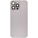 Apple iPhone 16 Pro Max Back Cover with Magnet Bazel incl NFC and Flash Flex - Natural Titanium Pulled A