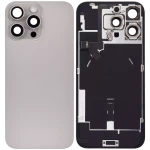 Apple iPhone 16 Pro Max Back Cover with Magnet Bazel incl NFC and Flash Flex - Natural Titanium Pulled A