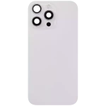 Apple iPhone 16 Pro Max Back Cover with Magnet Bazel incl NFC and Flash Flex - White Titanium Pulled A
