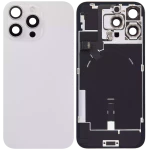 Apple iPhone 16 Pro Max Back Cover with Magnet Bazel incl NFC and Flash Flex - White Titanium Pulled A