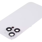 Apple iPhone 16 Pro Max Back Cover with Magnet Bazel incl NFC and Flash Flex - White Titanium Pulled A