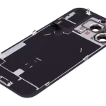 Apple iPhone 16 Pro Max Back Cover with Magnet Bazel incl NFC and Flash Flex - White Titanium Pulled A