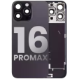 Apple iPhone 16 Pro Max Back Cover with Magnet Bazel incl NFC and Flash Flex - Black Titanium Pulled A