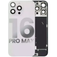Apple iPhone 16 Pro Max Back Cover with Magnet Bazel incl NFC and Flash Flex - White Titanium Pulled A