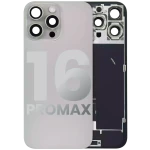 Apple iPhone 16 Pro Max Back Cover with Magnet Bazel incl NFC and Flash Flex - Natural Titanium Pulled A