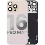 Apple iPhone 16 Pro Max Back Cover with Magnet Bazel incl NFC and Flash Flex - Desert Titanium Pulled A