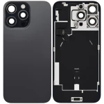 Apple iPhone 16 Pro Max Back Cover with Magnet Bazel incl NFC and Flash Flex - Black Titanium Pulled B