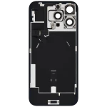 Apple iPhone 16 Pro Max Back Cover with Magnet Bazel incl NFC and Flash Flex - Black Titanium Pulled B