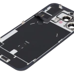 Apple iPhone 16 Pro Max Back Cover with Magnet Bazel incl NFC and Flash Flex - Black Titanium Pulled B