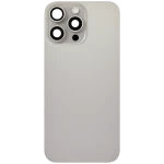 Apple iPhone 16 Pro Max Back Cover with Magnet Bazel incl NFC and Flash Flex - Natural Titanium Pulled B