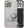 Apple iPhone 16 Pro Max Back Cover with Magnet Bazel incl NFC and Flash Flex - Natural Titanium Pulled B