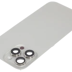 Apple iPhone 16 Pro Max Back Cover with Magnet Bazel incl NFC and Flash Flex - Natural Titanium Pulled B