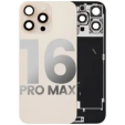 Apple iPhone 16 Pro Max Back Cover with Magnet Bazel incl NFC and Flash Flex - Desert Titanium Pulled B