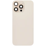 Apple iPhone 16 Pro Max Back Cover with Magnet Bazel incl NFC and Flash Flex - Desert Titanium Pulled B