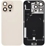 Apple iPhone 16 Pro Max Back Cover with Magnet Bazel incl NFC and Flash Flex - Desert Titanium Pulled B