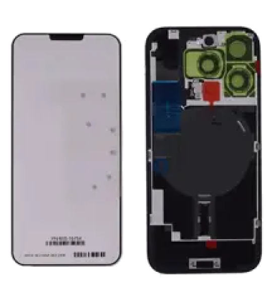 Apple iPhone 16 Pro Max Back Cover with Magnet Bazel incl NFC and Flash Flex - White Titanium Service Pack