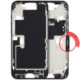Apple iPhone 16 Pro Max Middle Frame with Small Parts (No Charger Flex) - Black Titanium Pulled A