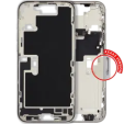 Apple iPhone 16 Pro Max Middle Frame with Small Parts (No Charger Flex) - White Titanium Pulled A