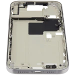 Apple iPhone 16 Pro Max Middle Frame with Small Parts (No Charger Flex) - White Titanium Pulled A