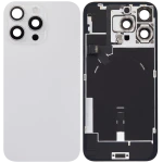 Apple iPhone 16 Pro Max Back Cover with Magnet Bazel incl NFC and Flash Flex - White Titanium Pulled C