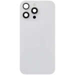 Apple iPhone 16 Pro Max Back Cover with Magnet Bazel incl NFC and Flash Flex - White Titanium Pulled C