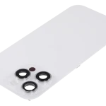 Apple iPhone 16 Pro Max Back Cover with Magnet Bazel incl NFC and Flash Flex - White Titanium Pulled C