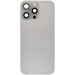 Apple iPhone 16 Pro Max Back Cover with Magnet Bazel incl NFC and Flash Flex - Natural Titanium Pulled C