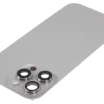 Apple iPhone 16 Pro Max Back Cover with Magnet Bazel incl NFC and Flash Flex - Natural Titanium Pulled C