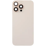 Apple iPhone 16 Pro Max Back Cover with Magnet Bazel incl NFC and Flash Flex - Desert Titanium Pulled C