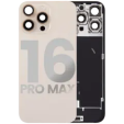 Apple iPhone 16 Pro Max Back Cover with Magnet Bazel incl NFC and Flash Flex - Desert Titanium Pulled C