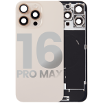 Apple iPhone 16 Pro Max Back Cover with Magnet Bazel incl NFC and Flash Flex - Desert Titanium Pulled C