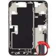 Apple iPhone 16 Pro Max Middle Frame with Small Parts - Black Titanium Pulled A