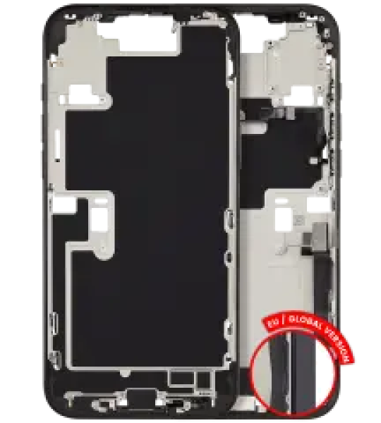Apple iPhone 16 Pro Max Middle Frame with Small Parts - Black Titanium Pulled A
