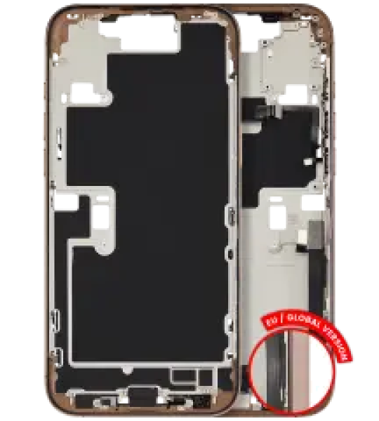 Apple iPhone 16 Pro Max Middle Frame with Small Parts - Desert Titanium Pulled A