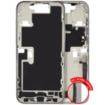 Apple iPhone 16 Pro Max Middle Frame with Small Parts - White Titanium Pulled A