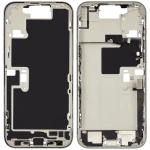 Apple iPhone 16 Pro Max Middle Frame with Small Parts - White Titanium Pulled A