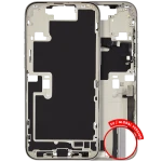 Apple iPhone 16 Pro Max Middle Frame with Small Parts - White Titanium Pulled C