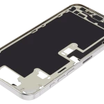 Apple iPhone 16 Pro Max Middle Frame with Small Parts - White Titanium Pulled C