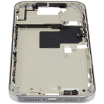 Apple iPhone 16 Pro Max Middle Frame with Small Parts (No Charger Flex) - White Titanium Pulled B
