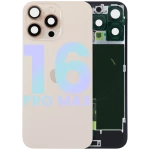 Apple iPhone 16 Pro Max Back Cover with Magnet Bazel incl NFC and Flash Flex - Desert Titanium Service Pack