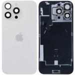 Apple iPhone 16 Pro Max Back Cover with Magnet Bazel incl NFC and Flash Flex - White Titanium Service Pack