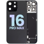 Apple iPhone 16 Pro Max Back Cover with Magnet Bazel incl NFC and Flash Flex - Black Titanium Service Pack
