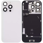 Apple iPhone 16 Pro Back Cover with Magnet Bazel incl NFC and Flash Flex - White Titanium Pulled A