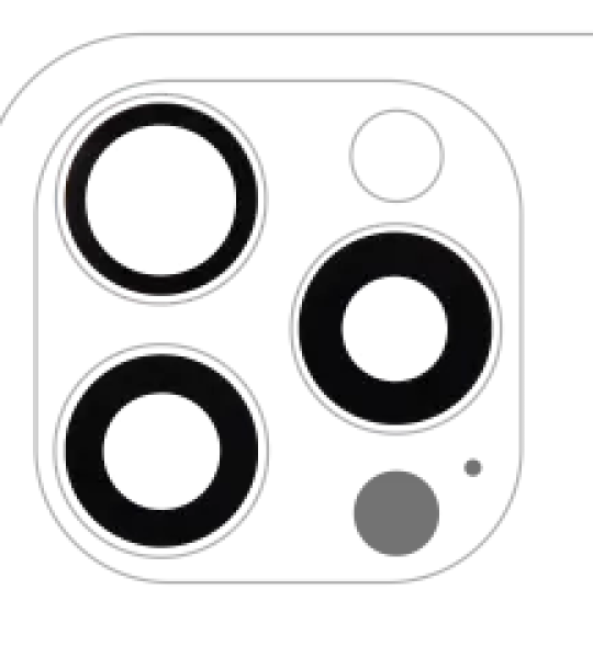 Apple iPhone 16 Pro / 16 Pro Max Back Camera Lens 3 Piece Set (10 Pack) OEM-Equivalent