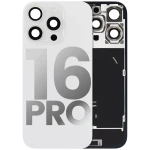Apple iPhone 16 Pro Back Cover with Magnet Bazel incl NFC and Flash Flex - White Titanium Pulled B