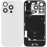 Apple iPhone 16 Pro Back Cover with Magnet Bazel incl NFC and Flash Flex - White Titanium Pulled B