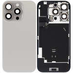 Apple iPhone 16 Pro Back Cover with Magnet Bazel incl NFC and Flash Flex - Natural Titanium Pulled B