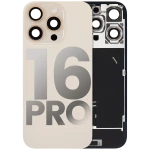 Apple iPhone 16 Pro Back Cover with Magnet Bazel incl NFC and Flash Flex - Desert Titanium Pulled B